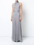 VOZ stropdas taille gedrapeerde jumpsuit Grijs - Thumbnail 2