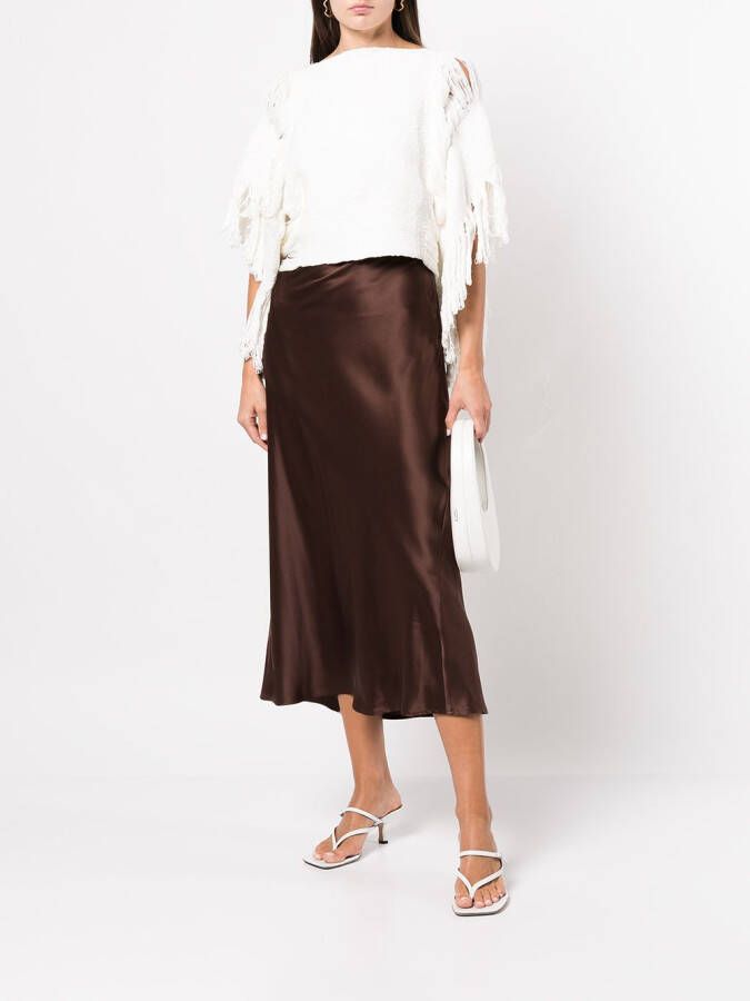 VOZ Top met franje detail Wit