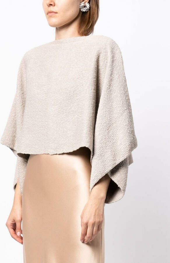 VOZ Trui met cape Beige