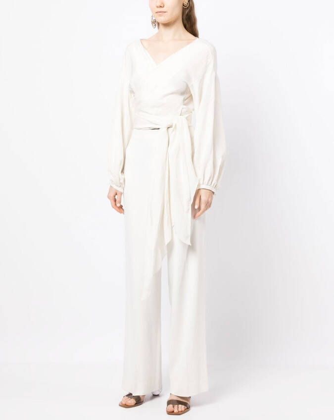 VOZ Wikkel blouse Wit