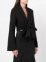VOZ Wikkelblouse met V-hals Zwart - Thumbnail 3