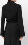 VOZ Wikkelblouse met V-hals Zwart - Thumbnail 4
