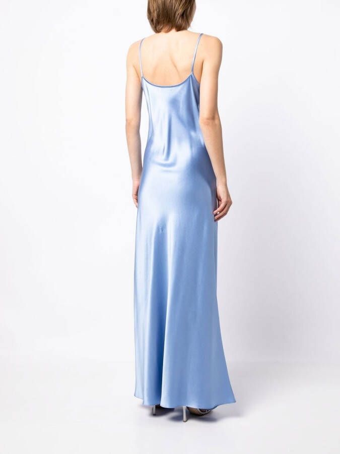 VOZ Zijden maxi-jurk Blauw