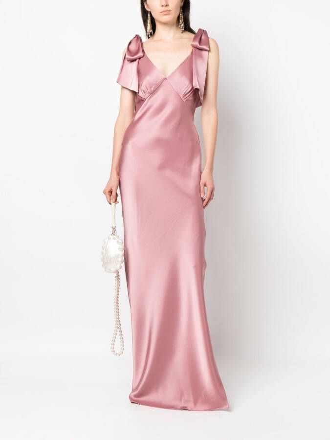 V:PM ATELIER Avondjurk met V-hals Roze
