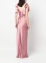 V:PM ATELIER Avondjurk met V-hals Roze - Thumbnail 4