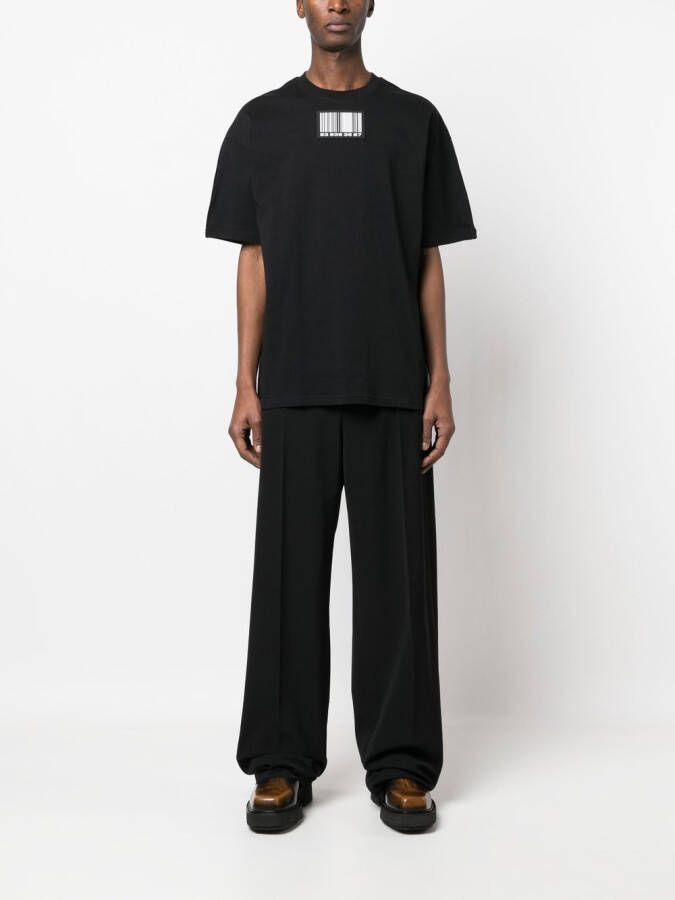 VTMNTS T-shirt met patch Zwart