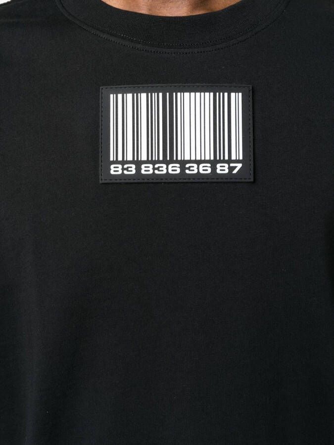VTMNTS T-shirt met patch Zwart