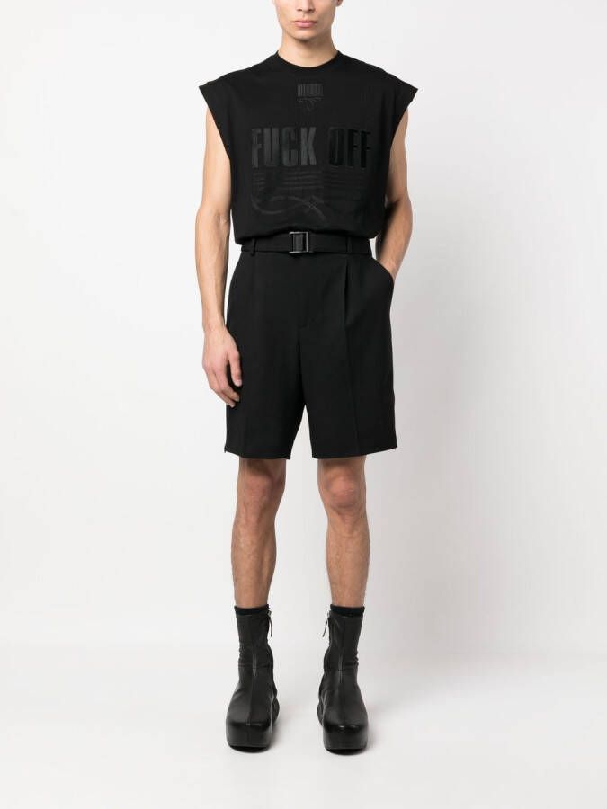 VTMNTS High waist shorts Zwart