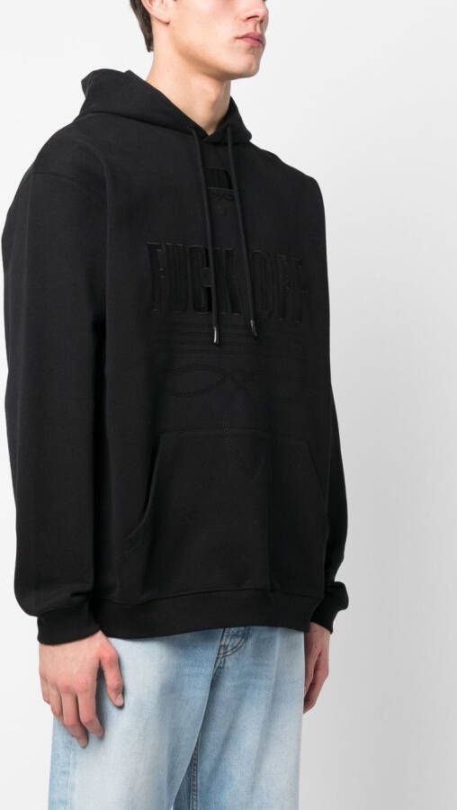 VTMNTS Hoodie met tekst Zwart