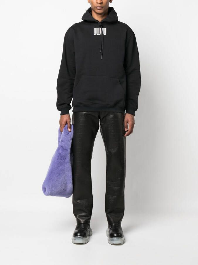 VTMNTS Hoodie met logopatch Zwart