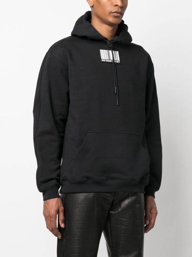 VTMNTS Hoodie met logopatch Zwart