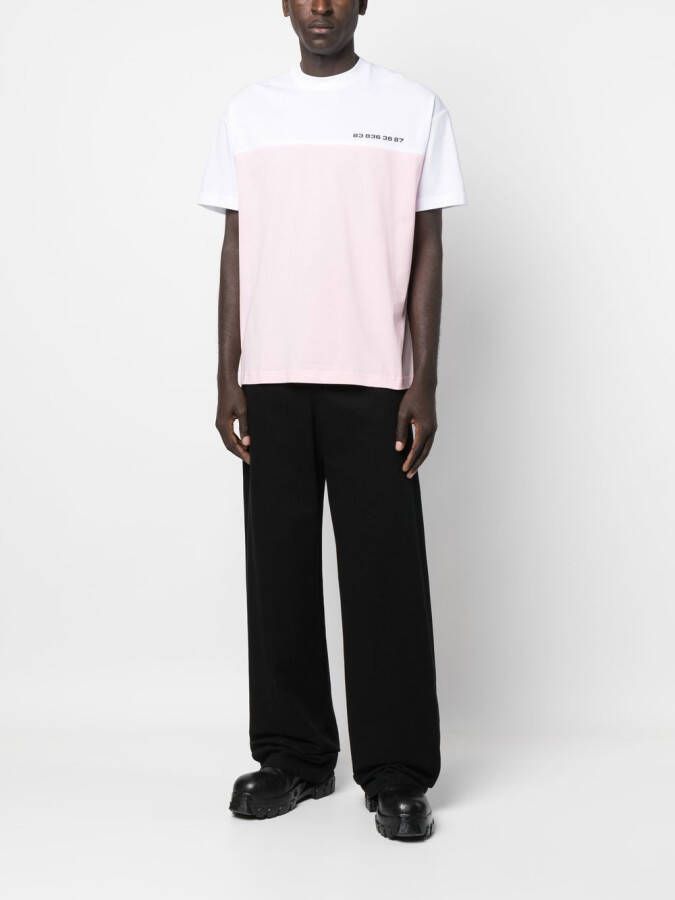 VTMNTS T-shirt met colourblocking Roze
