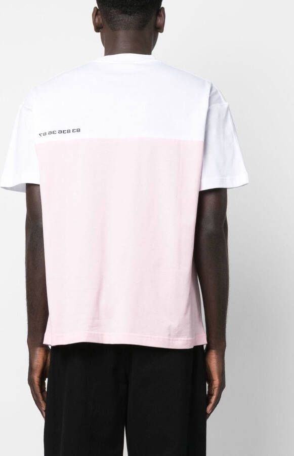 VTMNTS T-shirt met colourblocking Roze
