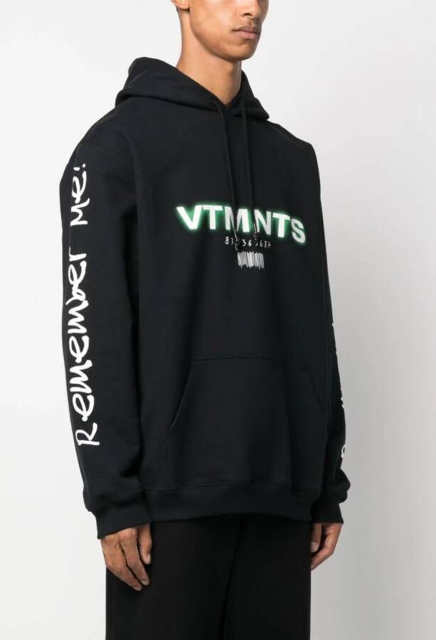 VTMNTS Sweater met logoprint Zwart