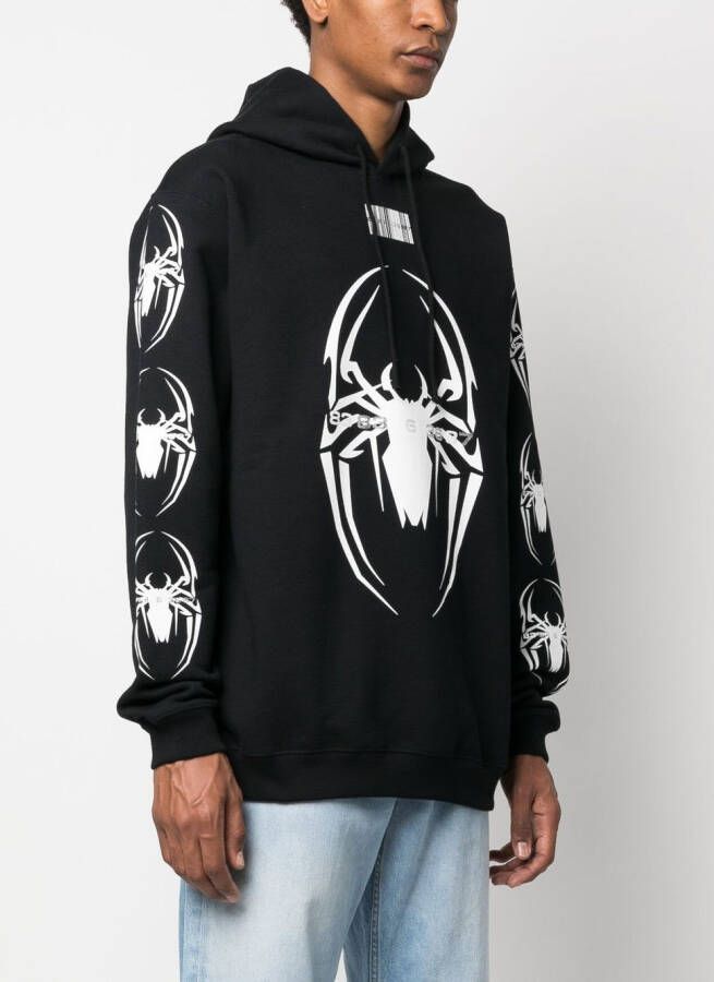 VTMNTS Hoodie met logoprint Zwart