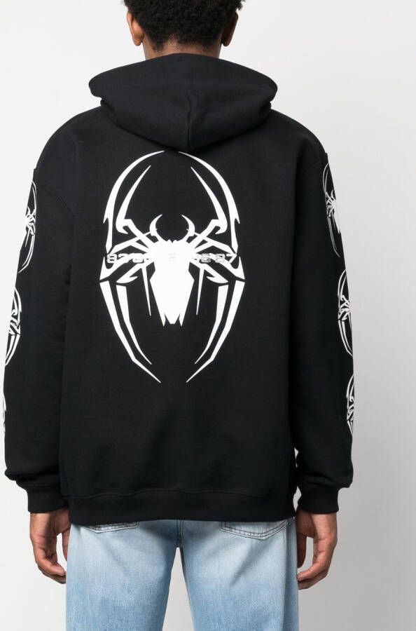 VTMNTS Hoodie met logoprint Zwart