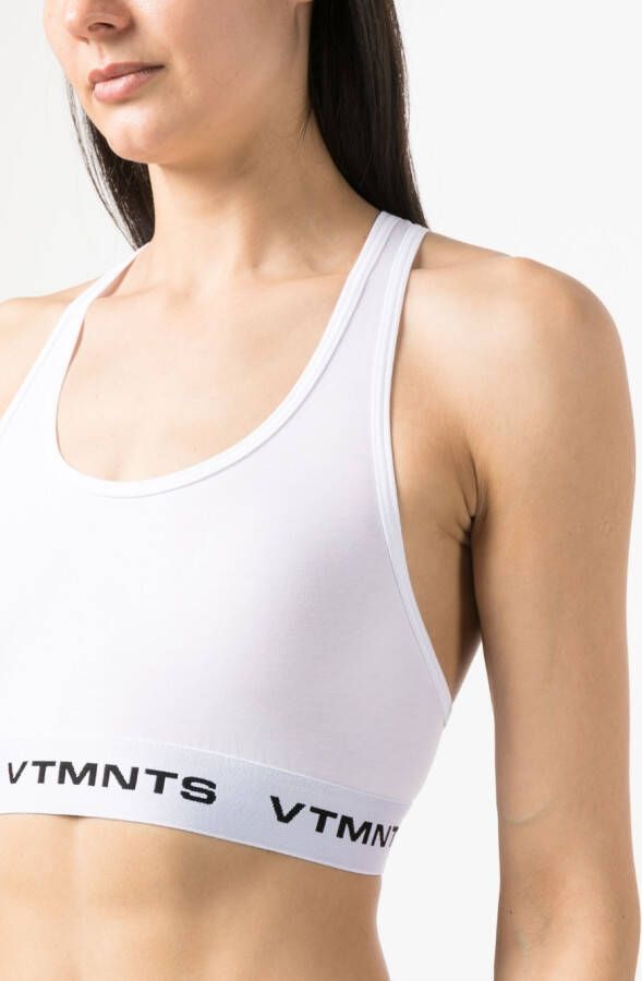 VTMNTS Sport-bh met logoband Wit