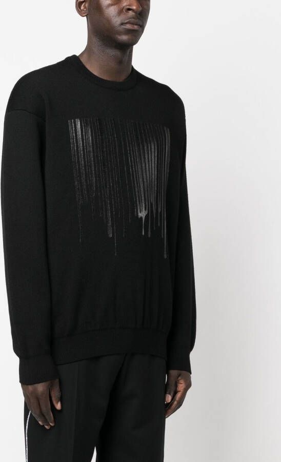 VTMNTS Trui met logoprint Zwart
