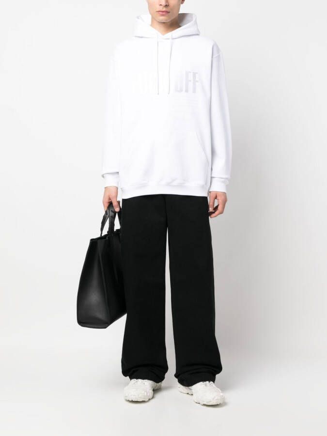 VTMNTS Hoodie met tekst Wit