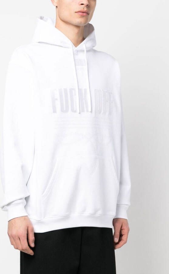 VTMNTS Hoodie met tekst Wit