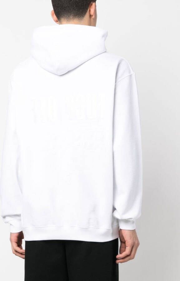 VTMNTS Hoodie met tekst Wit