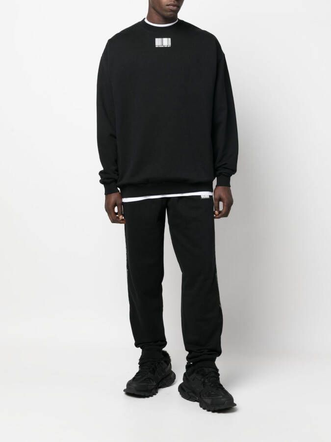 VTMNTS Sweater met grafische print Zwart
