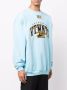 VTMNTS Sweater met logoprint Blauw - Thumbnail 4