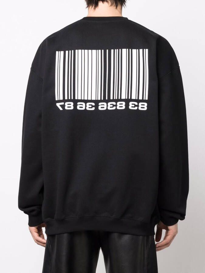 VTMNTS Sweater met print Zwart