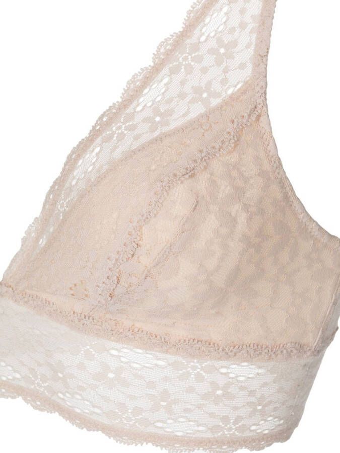 Wacoal Triangel bralette van kant Beige