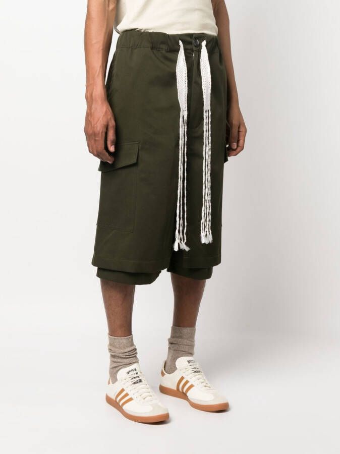 Wales Bonner Cargo shorts Groen