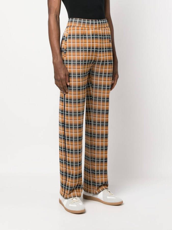 Wales Bonner Geruite broek Blauw