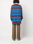 Wales Bonner Gestreept poloshirt Blauw - Thumbnail 4