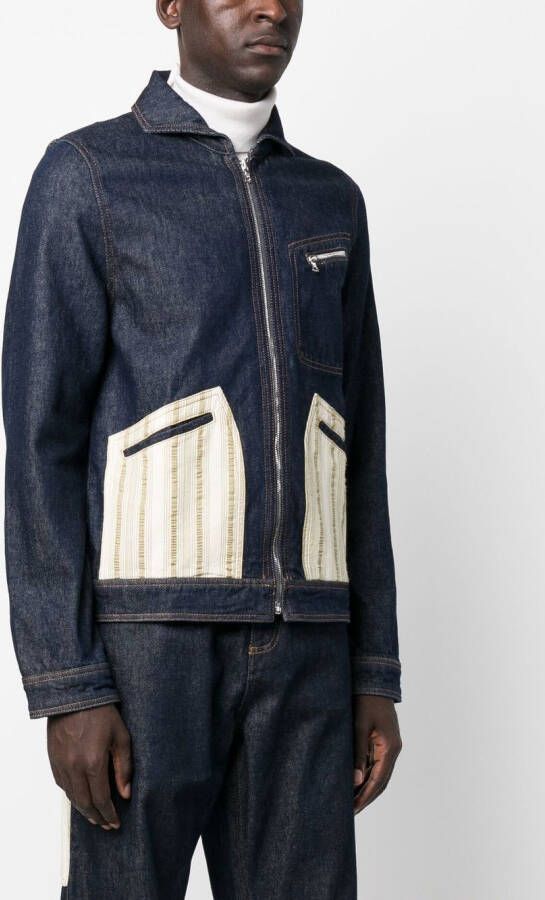 Wales Bonner Denim jack Blauw