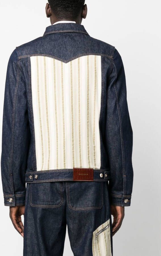 Wales Bonner Denim jack Blauw