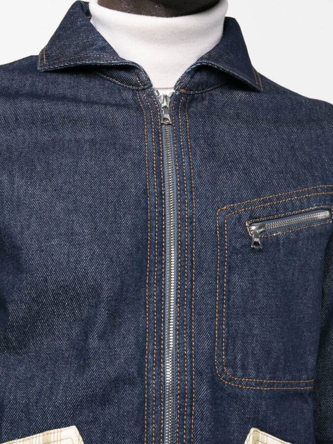 Wales Bonner Denim jack Blauw