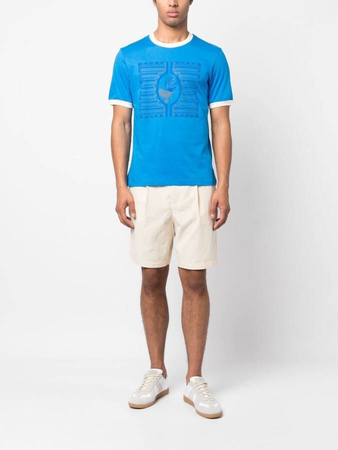 Wales Bonner T-shirt met print Blauw