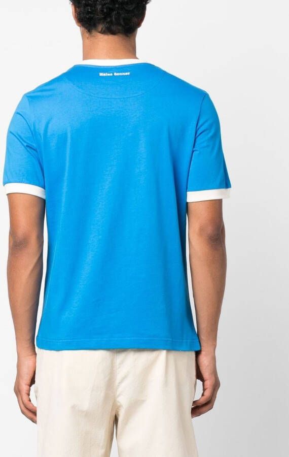 Wales Bonner T-shirt met print Blauw