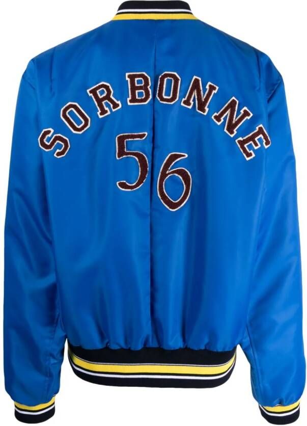 Wales Bonner Bomberjack met logopatch Blauw