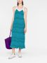 Wales Bonner Midi-jurk met chevron streep Blauw - Thumbnail 2