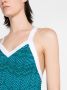 Wales Bonner Midi-jurk met chevron streep Blauw - Thumbnail 5