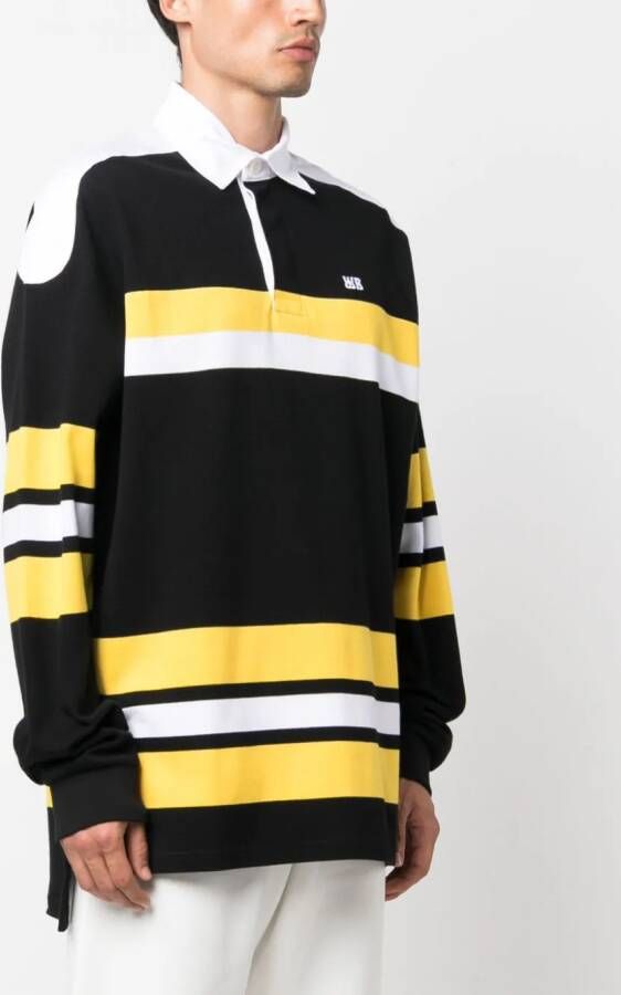 Wales Bonner Poloshirt met lange mouwen Zwart