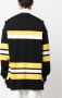 Wales Bonner Poloshirt met lange mouwen Zwart - Thumbnail 4