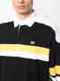 Wales Bonner Poloshirt met lange mouwen Zwart - Thumbnail 5