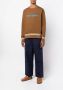 Wales Bonner Sweater met geborduurd logo Bruin - Thumbnail 2