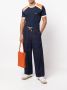 Wales Bonner T-shirt met colourblocking Blauw - Thumbnail 2