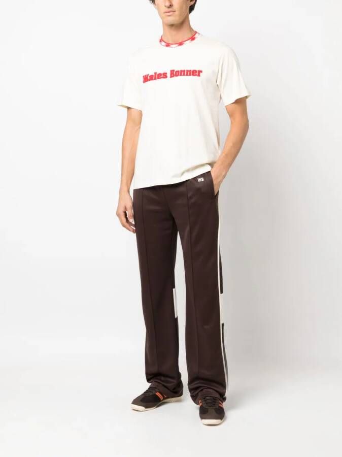 Wales Bonner T-shirt met logopatch Beige