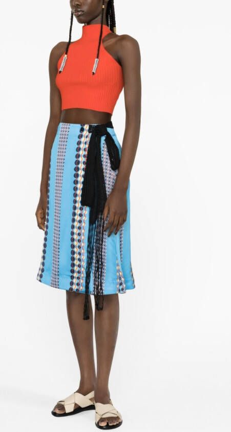 Wales Bonner Rop met geometrische print Blauw