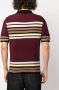 Wales Bonner Wander gestreept poloshirt Rood - Thumbnail 4