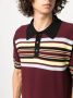 Wales Bonner Wander gestreept poloshirt Rood - Thumbnail 5