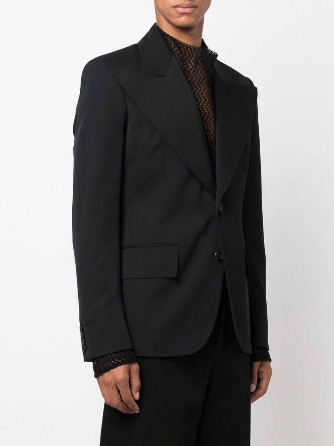 Walter Van Beirendonck Blazer met enkele rij knopen Zwart